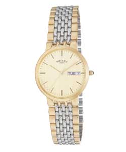 Rotary Gents 2-Tone Quartz Bracelet Watch