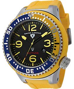 Swiss Legend Black and Yellow Sports Watch