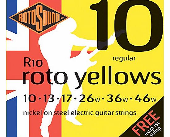 Nickel Regular Gauge Electric Guitar Strings (10 13 17 26 36 46)