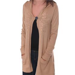 Bohemian Vibe Long Knit Cardigan - Safari