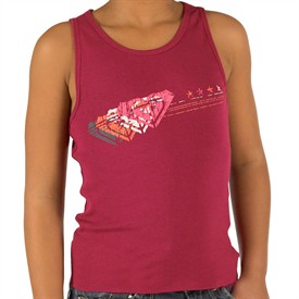 Girls Muscle Tank T-Shirt Magenta