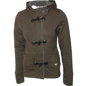 Ladies Roxy Plug And Play Hoody. Deep Grey