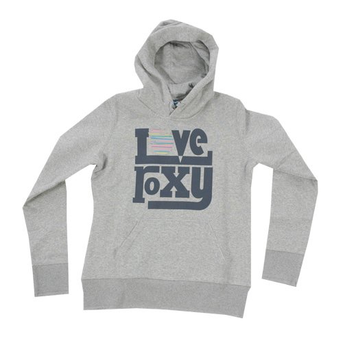 Ladies Roxy Apple Of My Eye Relax Hoody Heather