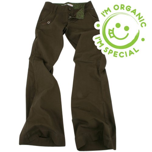 Roxy Ladies Roxy Buzzin Organic Pant Military Green