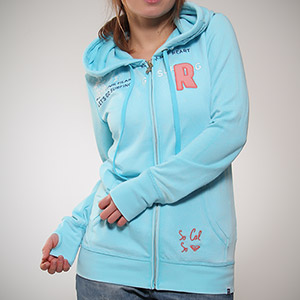 Roxy Waimea Bay Zip hoody - Turquoise