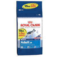 Canin Maxi Adult Large Dog 15kg  3 Kg Free