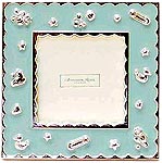 Royal Doulton 3 x 3 Blue Enamel Frame