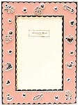 Royal Doulton 4 x 6 Pink Enamel Frame