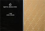 Royal Doulton 46 x 54 Gold- Lined Curtain