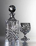 Brandy Decanter & 2 Glasses