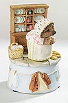 Mrs Tiggy-Winkle Basket Musicbox