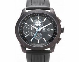 Royal London Mens Black Adventurer Chronograph