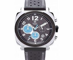 Royal London Mens Sports Chronograph Black Calf