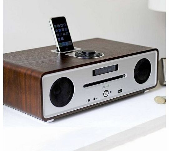 Ruark Audio R4 CD, DAB/FM Radio with integrated iPod Dock - Walnut finish