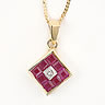 Ruby And Diamond Pendant