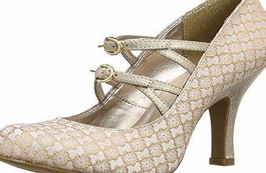 Ruby Shoo Womens Alexis Court Shoes 08710 Champagne 6 UK, 39 EU