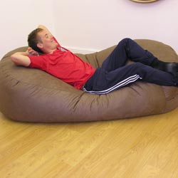 rucomfy 190x96x43cm large faux suede slob slab bean bags