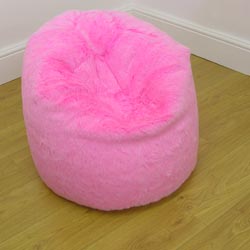 rucomfy Didibag Kiddies Pink or Blue Faux Fur Bean bags