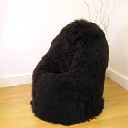 rucomfy Slouchbag Extra Large mongolian fur bean bags