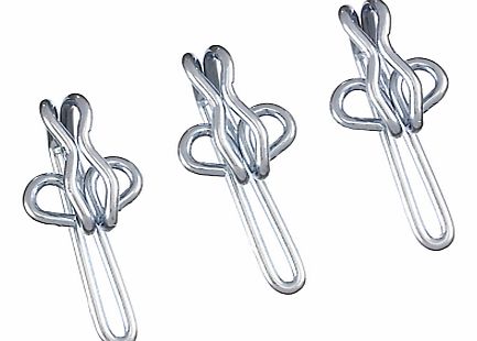 R67 Zinc Steel Curtain Hooks, Pack of 30