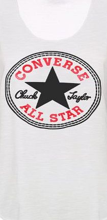 Runway Splash WOMENS LADIES WARM LONG SLEEVES CONVERSE PRINT SWEATSHIRT JUMPER TOP SIZE 8-14[White/Converse/Vest,S/M]