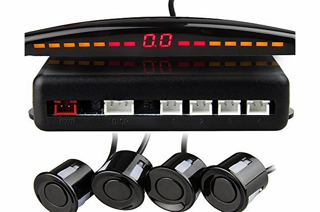 Rupse  Car LED Parking Sensor Reverse Backup Radar System with Backlight Display   4 Sensors