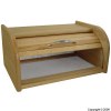 Lacquered Beechwood Roll-Top Bread Bin