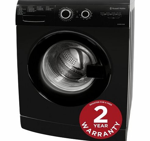 Russell Hobbs Freestanding RHWM61200B 6KG Black 1200 Spin Washing Machine