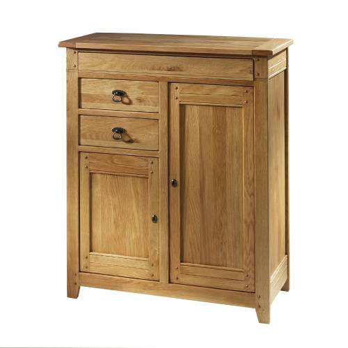 Rustic Oak Sideboard Tall