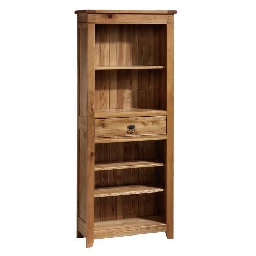 Rustic Oak Tall Bookcase