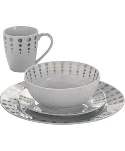 Radial 16-Piece Dinner Set