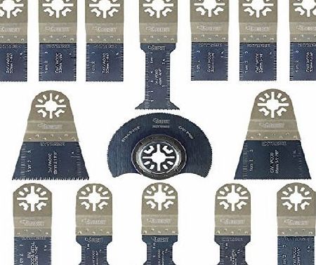 SabreCut 15 x SabreCut PRK15A Mix Blades for Bosch, Draper Redline, Fein MultiMaster, Makita, Milwaukee, Parkside, Ryobi, AEG, Alpha Tools, Batavia, Brico, Craftsmen Nextec, Einhell, Ergotools, Workzone, Hitac