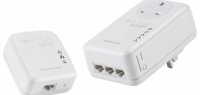 Sagemcom Fastpack 500 Multi 3-Port Powerline Duo