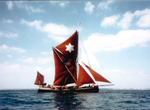 on a Thames barge (for two)