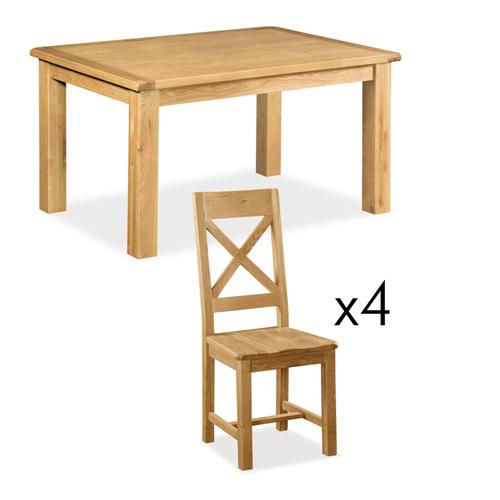 Cross Back Chair Dining Set 596.068