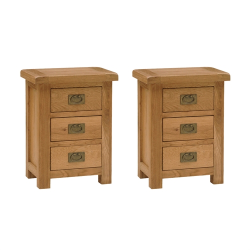 Salisbury Oak Set of 2 Bedside Tables 596.238