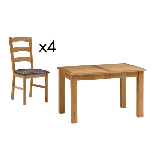 120-165cm Ext. Dining Set