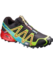 Salomon Mens Speedcross 3 Trail Shoe - Black Granny Green