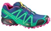 Salomon Womens Speedcross 3 Trail Shoe - G Blue Hot Pink