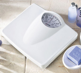 691 White Mechanical Bathroom Scale