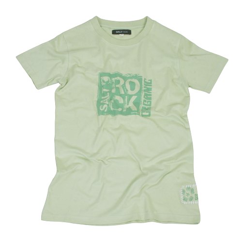 Ladies Saltrock Block Organic Tee Pale Green