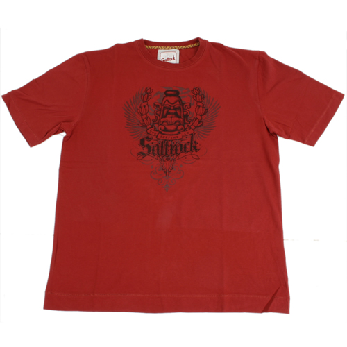 Mens Saltrock Travel Tee Red Ochre