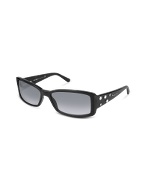 Decorated Signature Rectangular Plastic Sunglasses