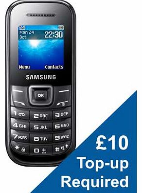 Vodafone Samsung E1200 Mobile Phone - Black