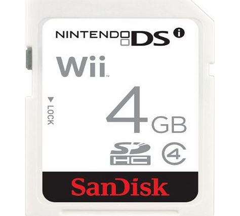 SanDisk SDSDG-004G-B46 4 GB Class 2 SD Gaming Card for Nintendo Wii/DSi