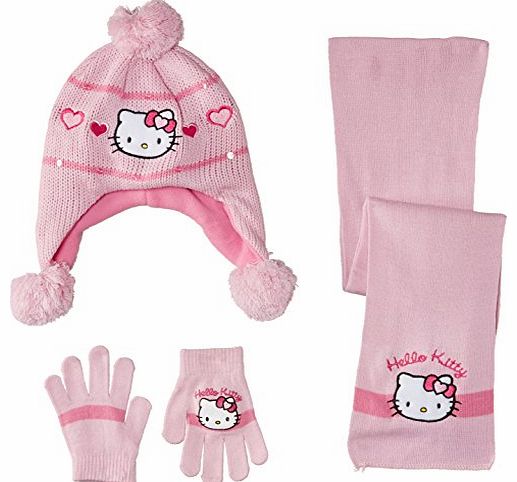 Sanrio Girls Hello Kitty Scarf, Hat 