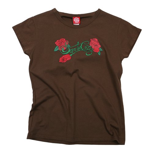 Ladies Santa Cruz Signature Roses Tee Earth