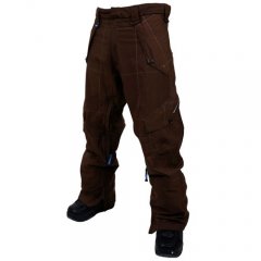 Mens Santa Cruz Channel Tech Pants Chocolate Check