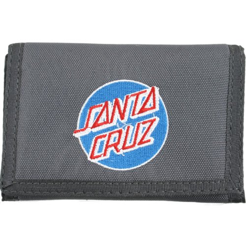 Santa Cruz Mens Santa Cruz Classic Dot Wallet Charcoal