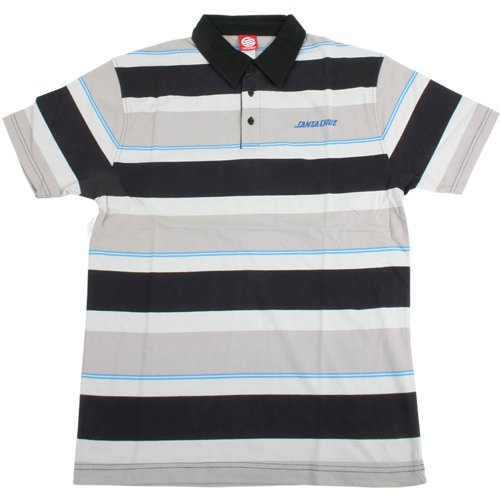 Mens Santa Cruz Nova Polo Grey